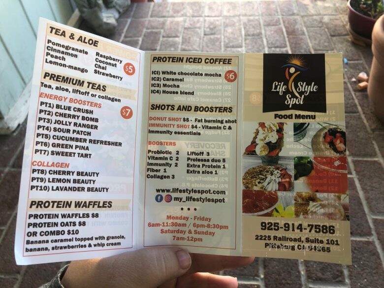 Life Style Spot - Pittsburg, CA menu_pic