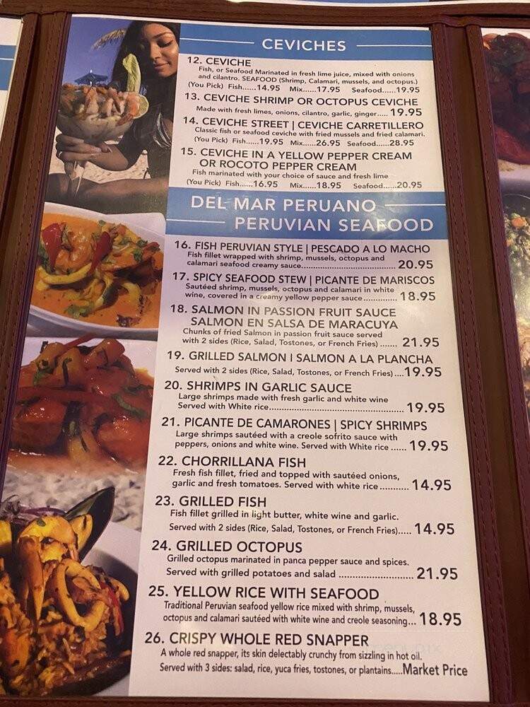 Lima Peru Restaurant - Hollywood, FL menu_pic