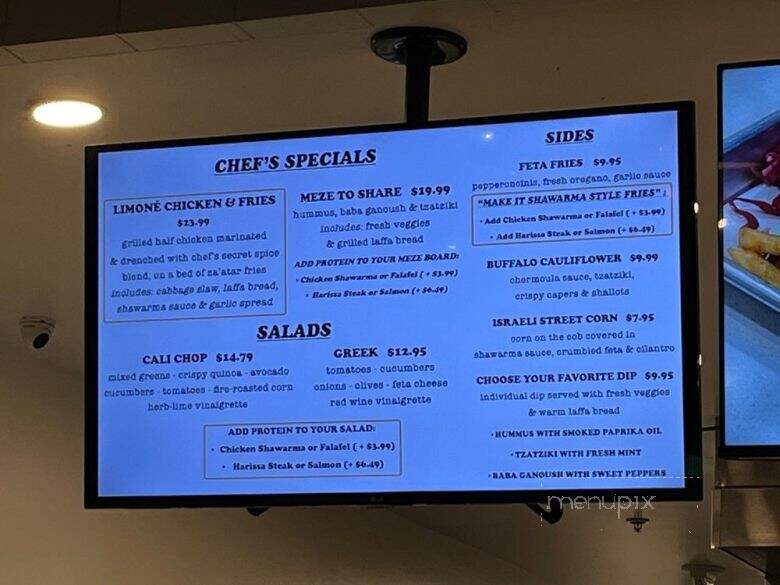 Limone Mediterranean - Glendora, CA menu_pic
