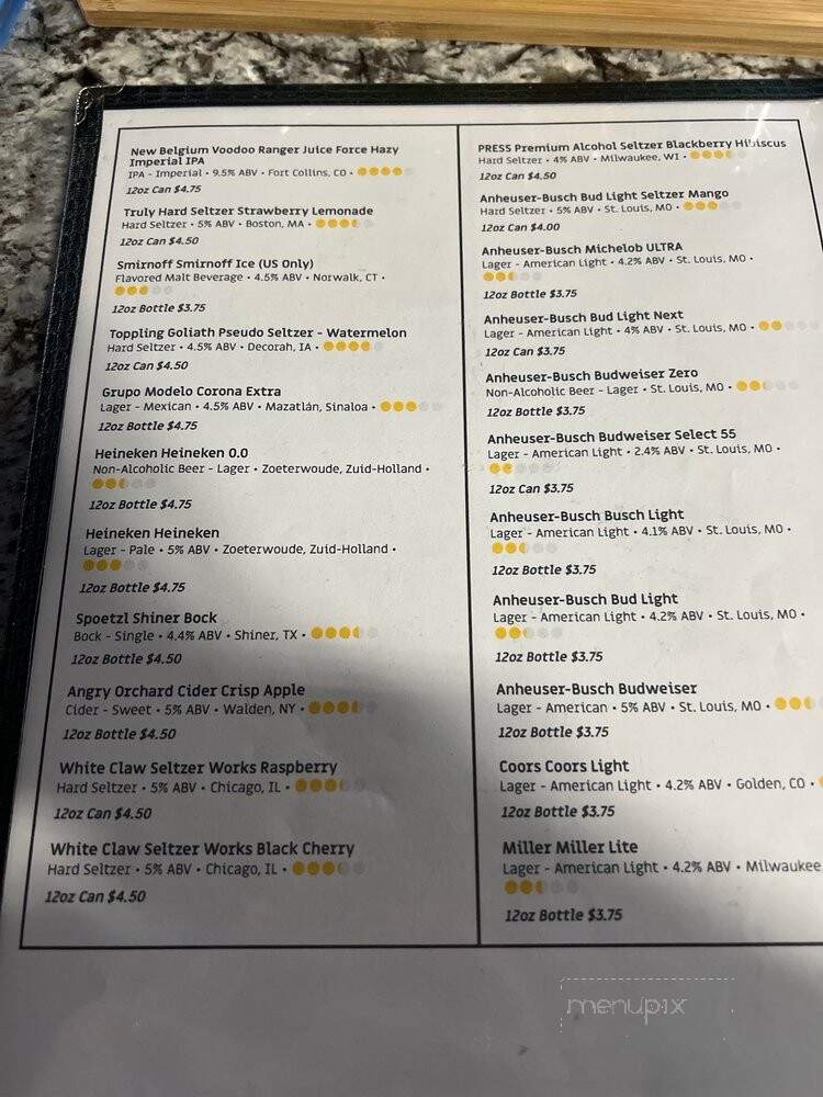 Lina's Lounge - Dubuque, IA menu_pic