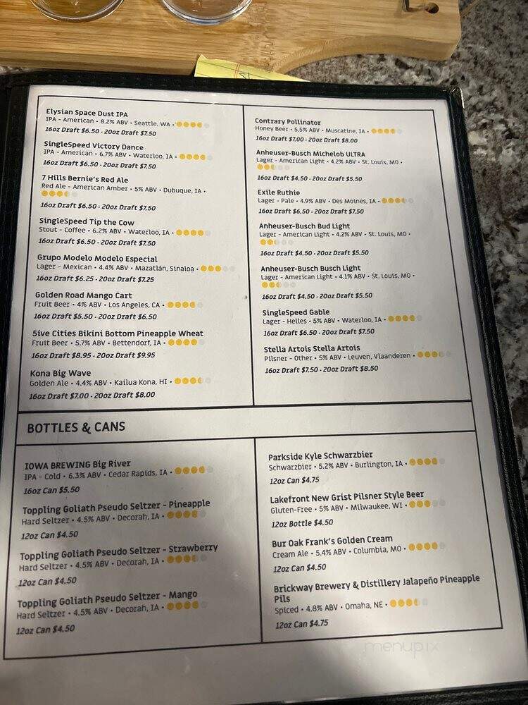 Lina's Lounge - Dubuque, IA menu_pic
