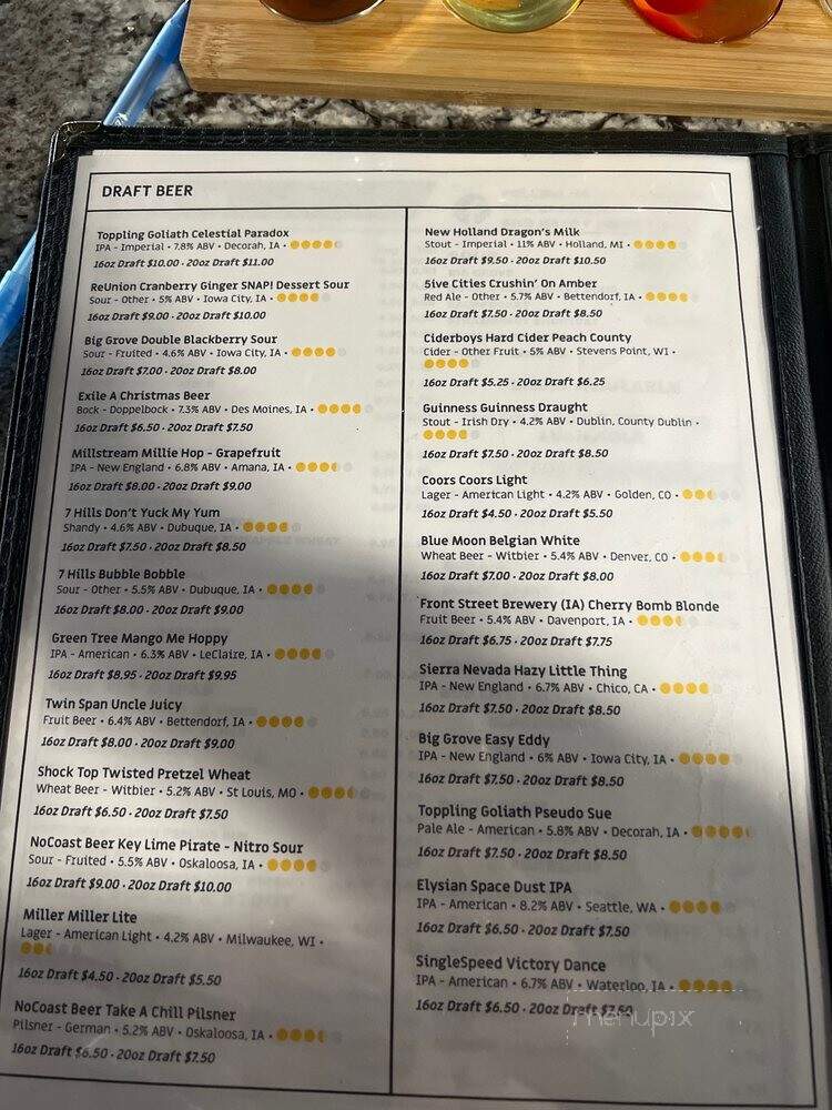 Lina's Lounge - Dubuque, IA menu_pic