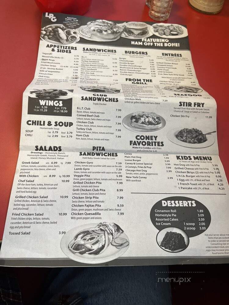 Lincoln Park Grill - Lincoln Park, MI menu_pic