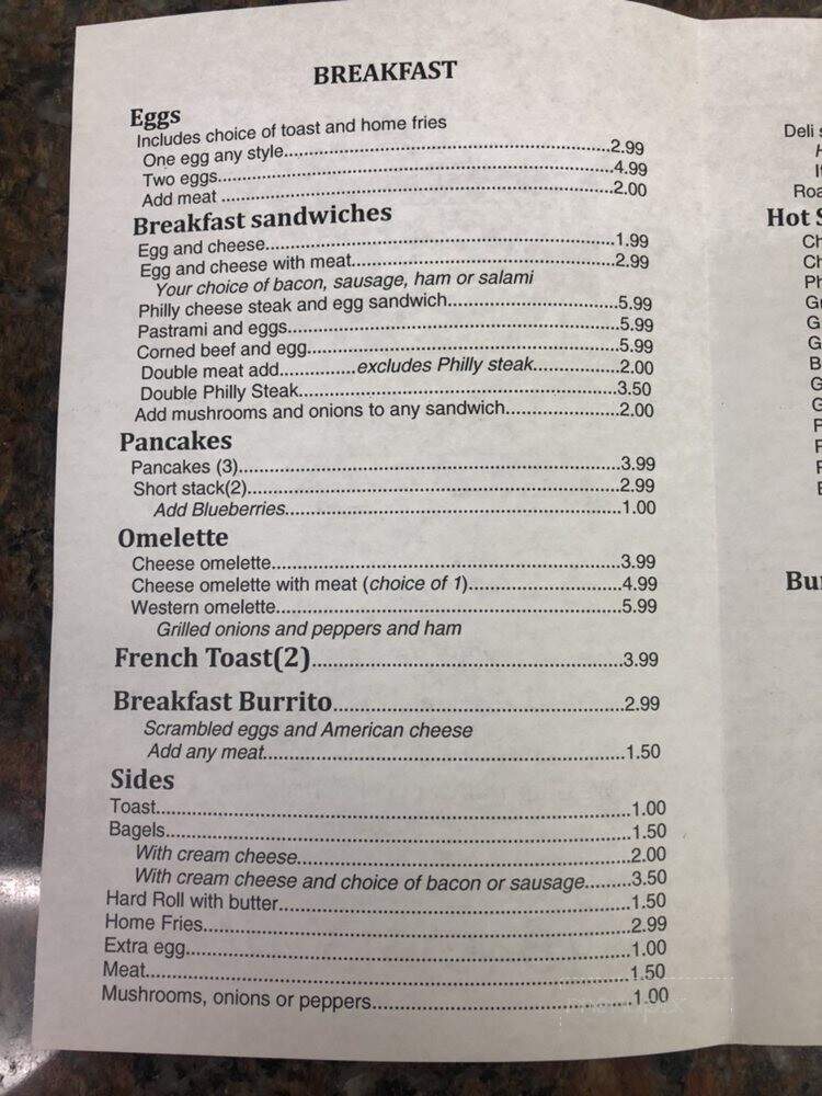 Linda's Luncheonette - Rock Hill, NY menu_pic