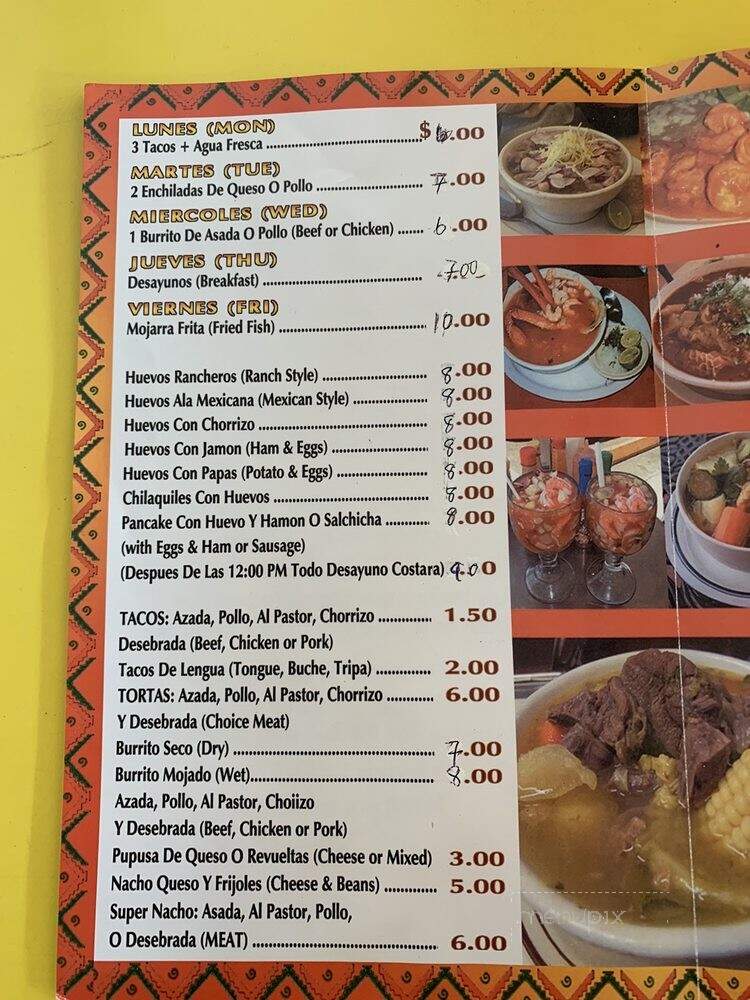 Lindo Acapulco - Hawthorne, CA menu_pic