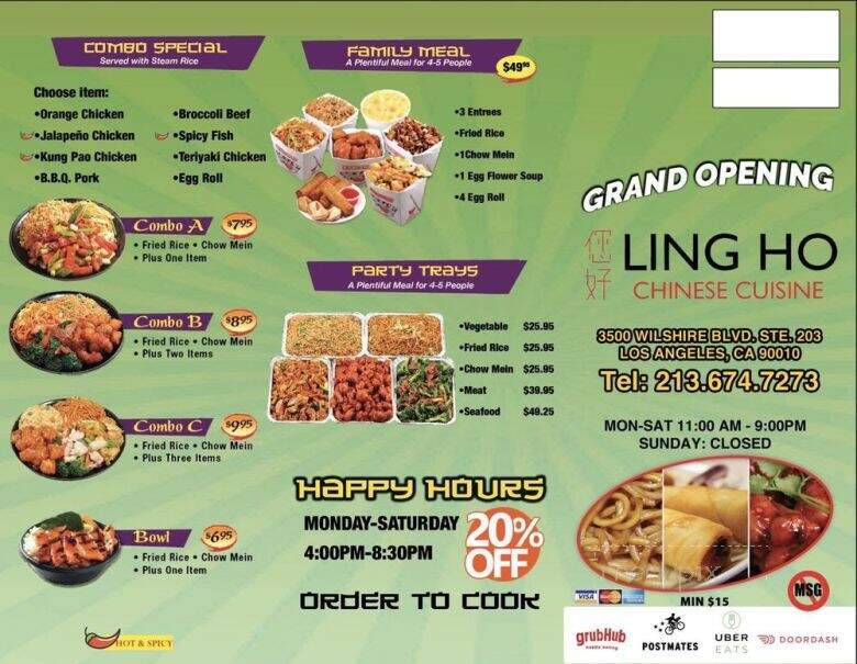 Ling Ho Chinese Cuisine - Los Angeles, CA