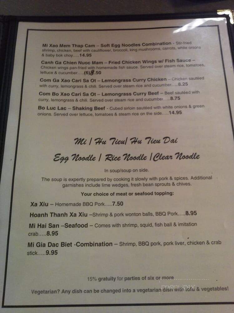Linh Mi Gia - Saint Louis, MO menu_pic