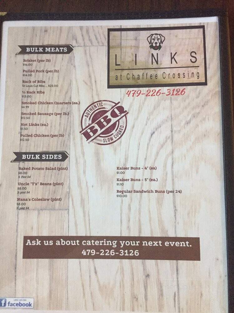 Links at Chaffee Crossing - Fort Smith, AR menu_pic