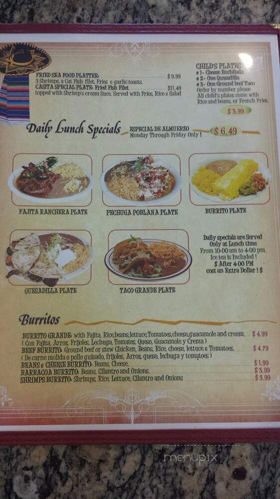Little Casita - Houston, TX menu_pic