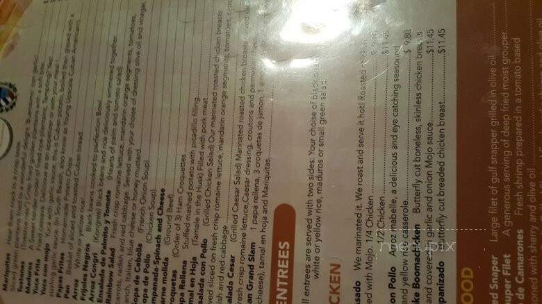 Little Cuba - Chamblee, GA menu_pic