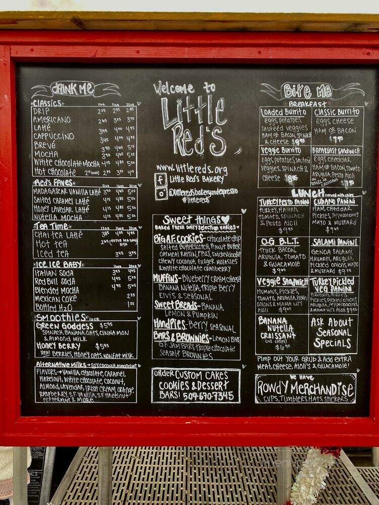 Little Red's Espresso & Bakery - Wenatchee, WA menu_pic