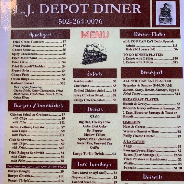 LJDepot Diner - Lebanon Junction, KY