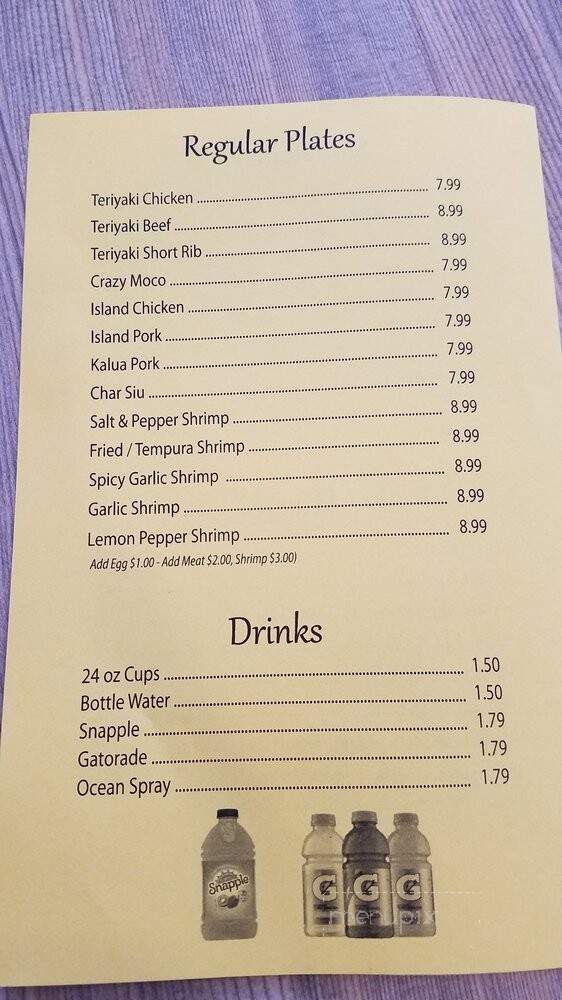 LnL Grill - Sacramento, CA menu_pic