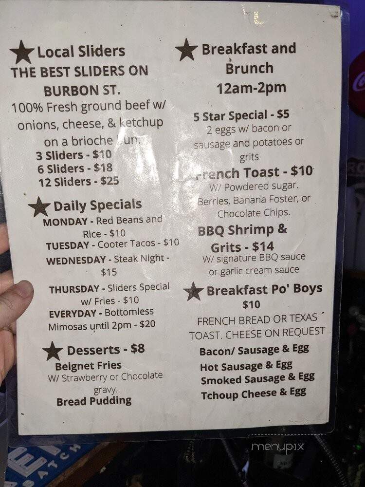 Local 718 - New Orleans, LA menu_pic