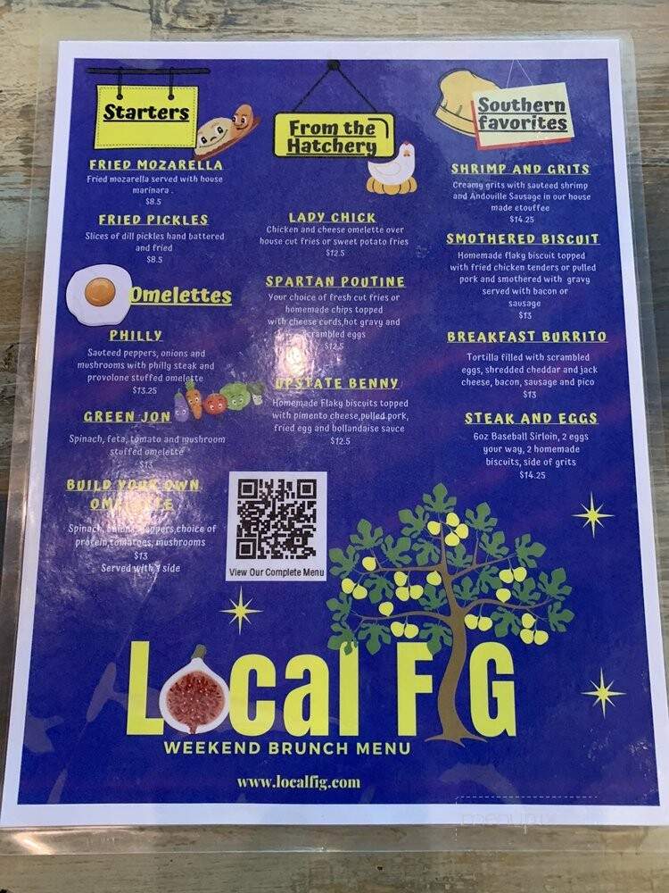 Local FIG - Spartanburg, SC menu_pic