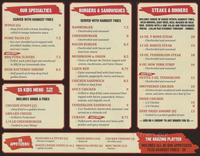 Local Pointe - Wisconsin Dells, WI menu_pic