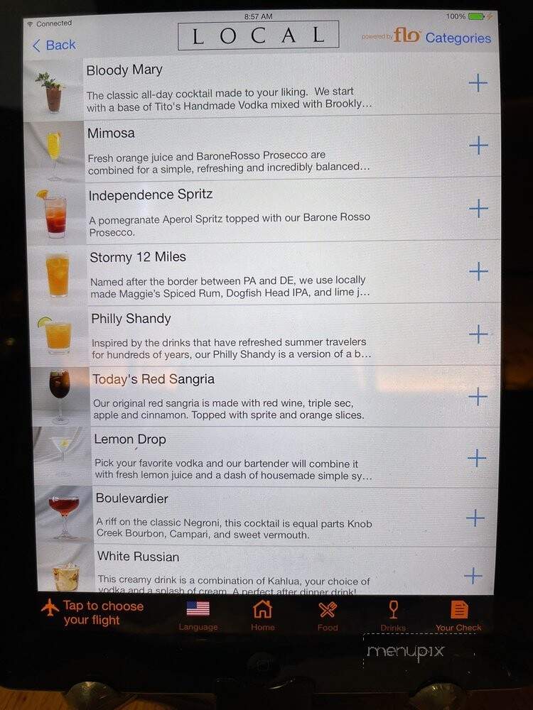 Local Tavern - Philadelphia, PA menu_pic