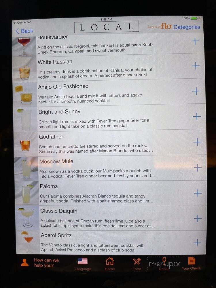 Local Tavern - Philadelphia, PA menu_pic