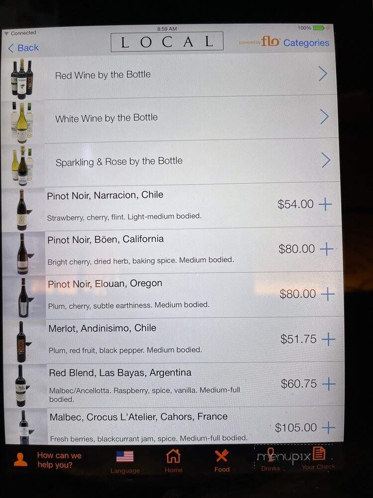 Local Tavern - Philadelphia, PA menu_pic