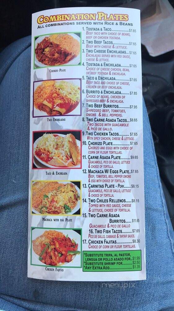 Los Alazanes Mexican Food - Barstow, CA menu_pic