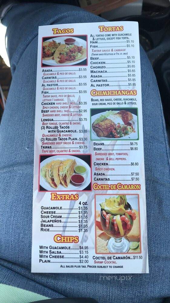 Los Alazanes Mexican Food - Barstow, CA menu_pic