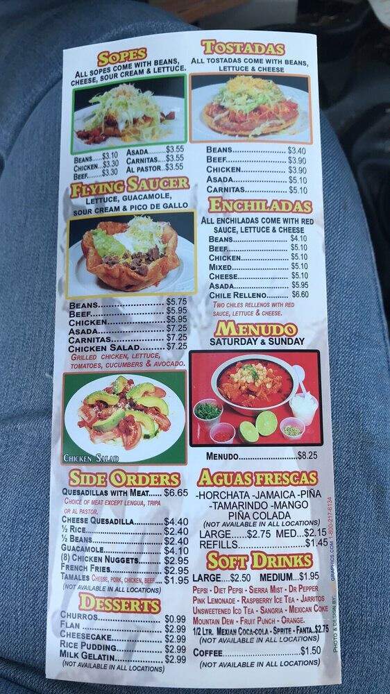 Los Alazanes Mexican Food - Barstow, CA menu_pic