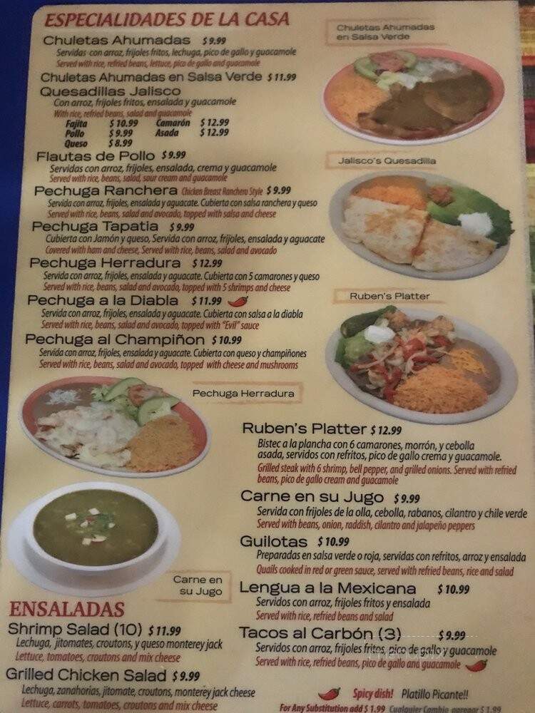 Taqueria Los Altos De Jalisco - Dallas, TX menu_pic