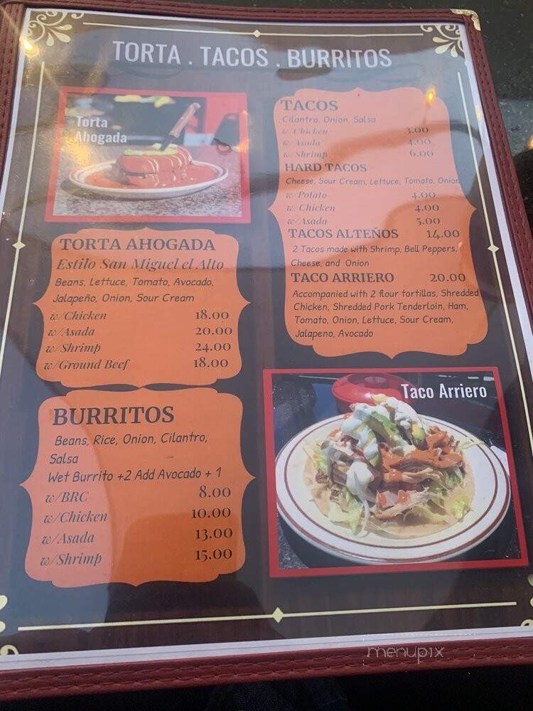 Los Altos Restaurant - Fillmore, CA menu_pic