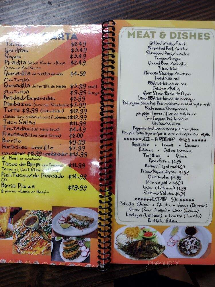 Los Amigos - Pontiac, MI menu_pic