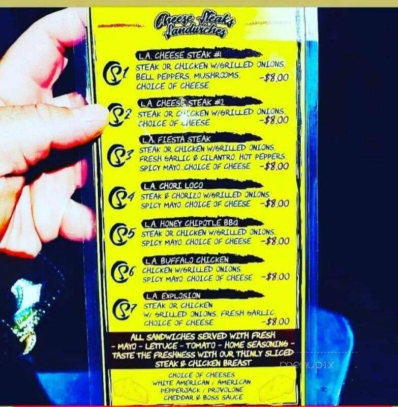 Los Angeles Cheesesteaks - Los Angeles, CA menu_pic