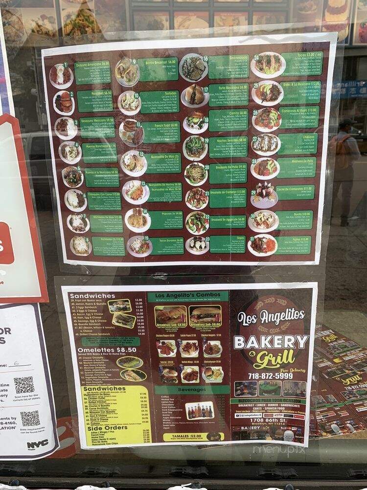 Los Angelitos Bakery and Grill - Brooklyn, NY menu_pic