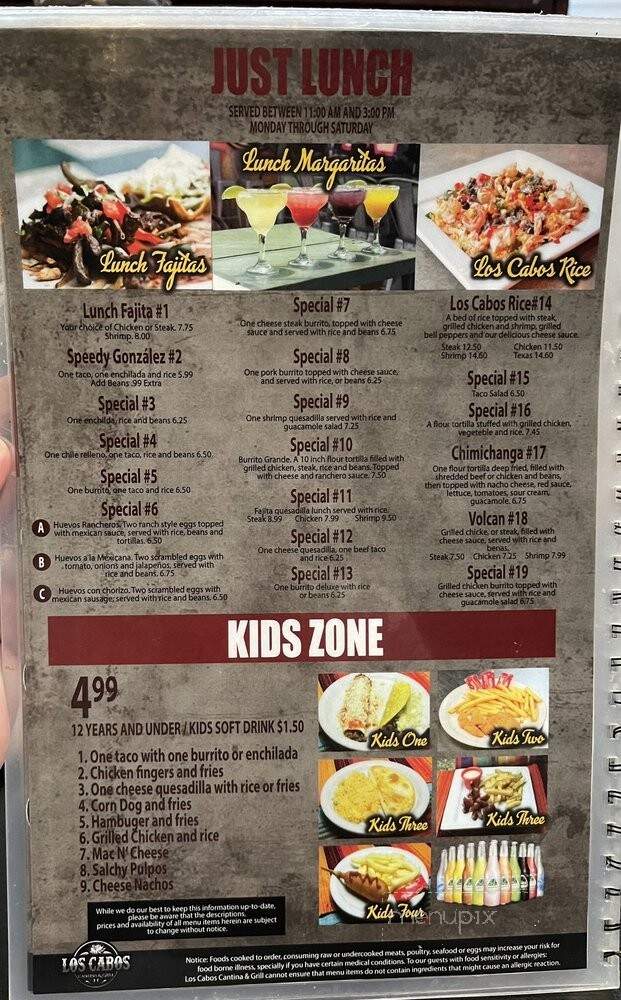 Los Cabos - Wichita, KS menu_pic