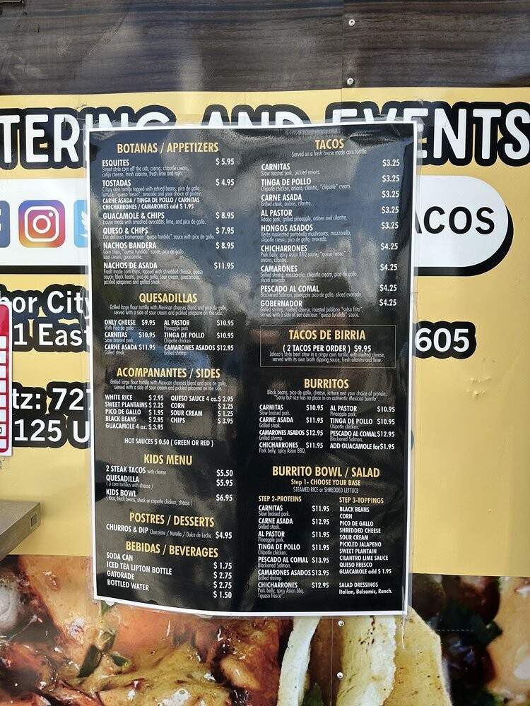 Los Chapo's Tacos - Lutz, FL menu_pic