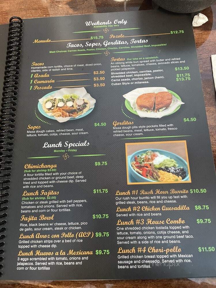Los Chico's Mexican Restaurant - Greensboro, NC menu_pic