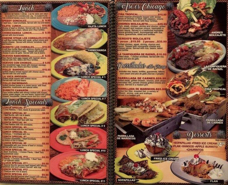Los Corrales Authentic Mexican Restaurant - Wisconsin Dells, WI menu_pic