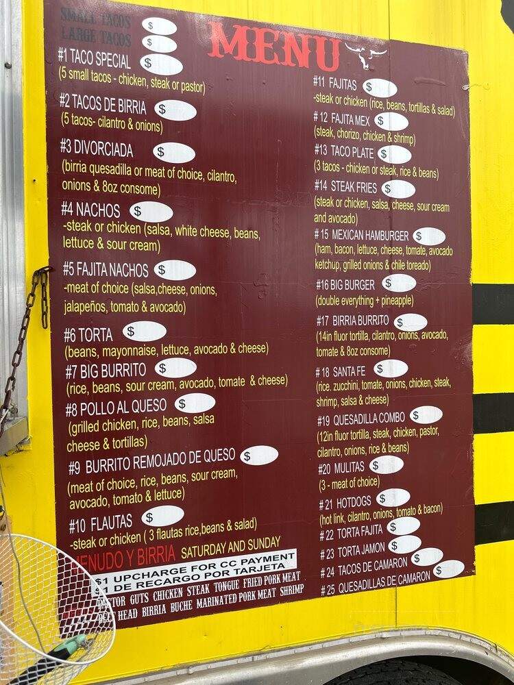 Los Corrales Mexican Tacos - Tulsa, OK menu_pic
