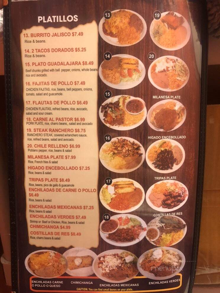 Los Dos Laredos - San Antonio, TX menu_pic