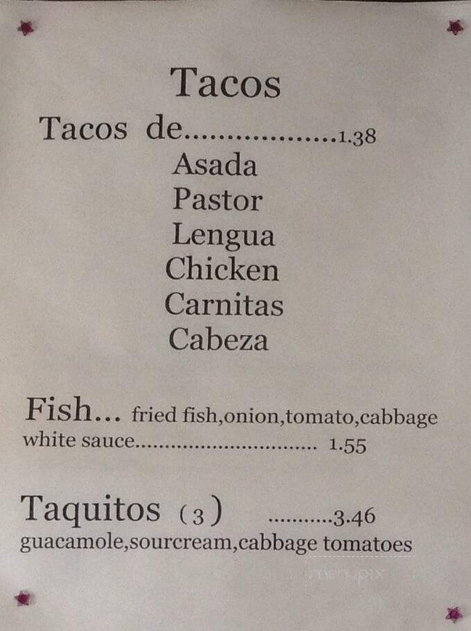 Los Frijolitos - Hacienda Heights, CA menu_pic