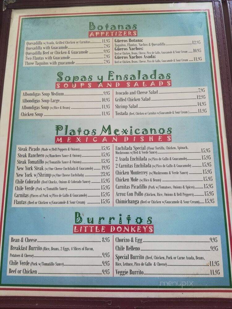 Los Gueros Mexican Restaurant - Monrovia, CA menu_pic