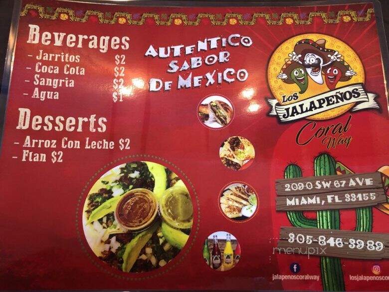 Los Jalapenos Coral Way - Miami, FL menu_pic