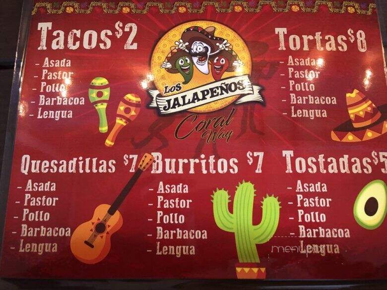 Los Jalapenos Coral Way - Miami, FL menu_pic