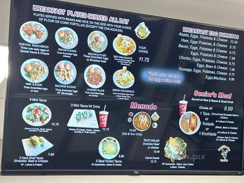 Los Jilbertos - Romoland, CA menu_pic