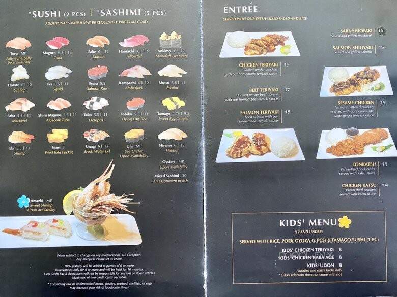 Los Kinjas - Oakland, CA menu_pic
