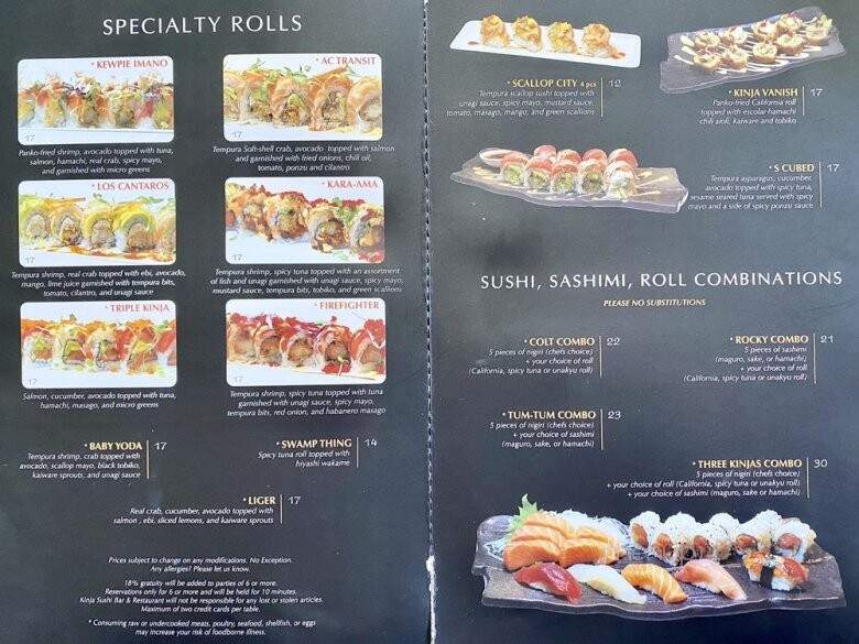 Los Kinjas - Oakland, CA menu_pic