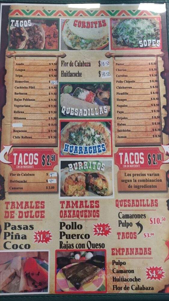 Los Magueyes - Fort Worth, TX menu_pic