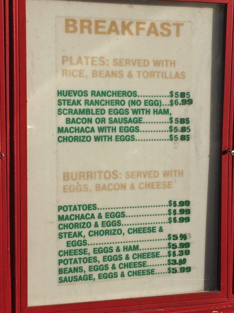 Mexican Burrito - Wichita, KS menu_pic