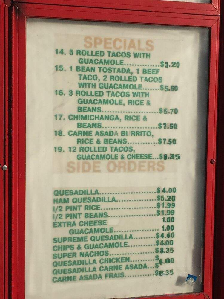 Mexican Burrito - Wichita, KS menu_pic