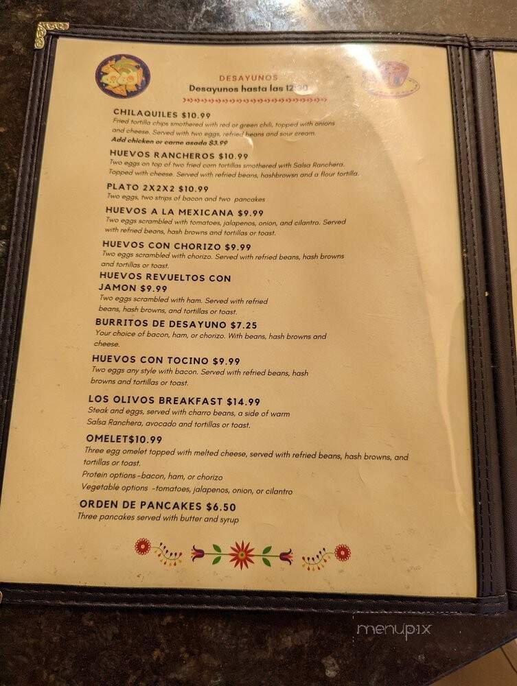 Los Olivos Mexican Restaurant - Albuquerque, NM menu_pic