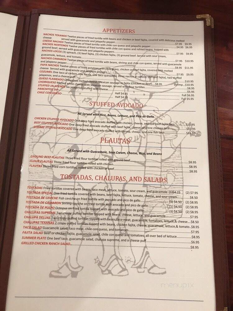 Los Panchitos - Huntsville, TX menu_pic