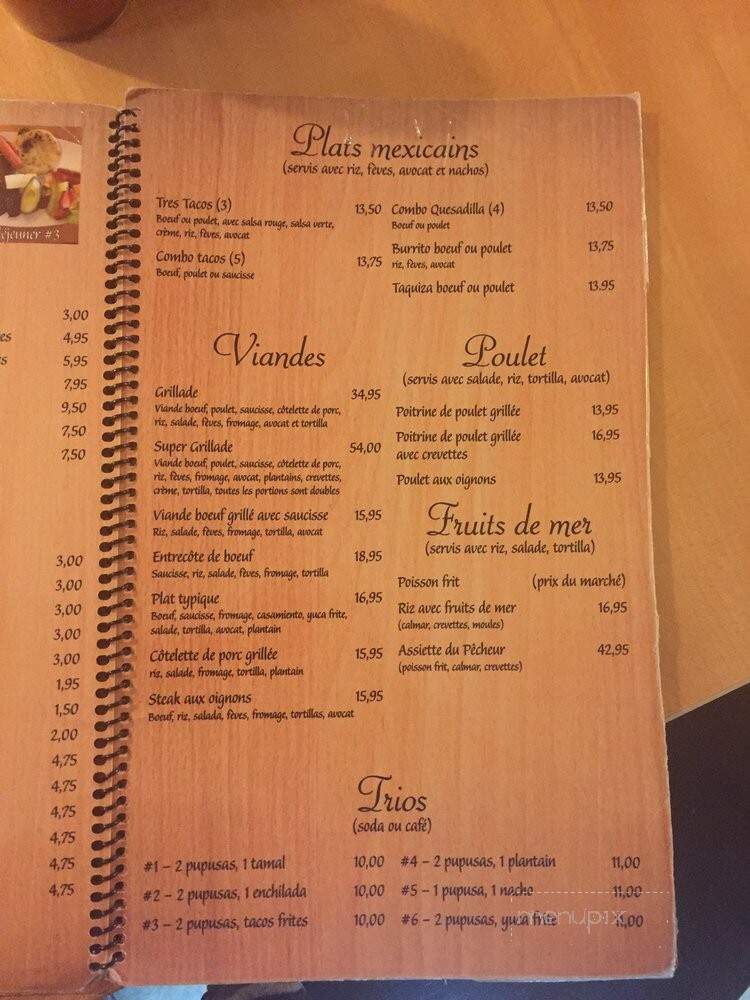 Resto Los Planes - Montreal, QC menu_pic
